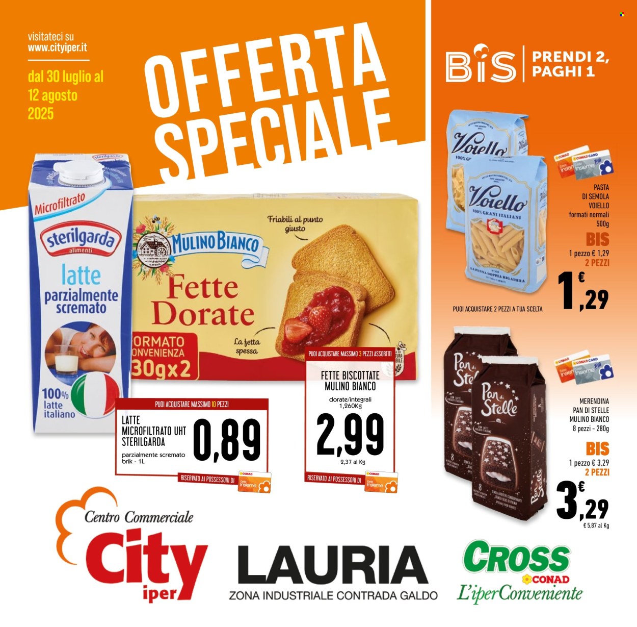 Volantino Conad Superstore - 30/7/2025 - 12/8/2025. Pagina 1
