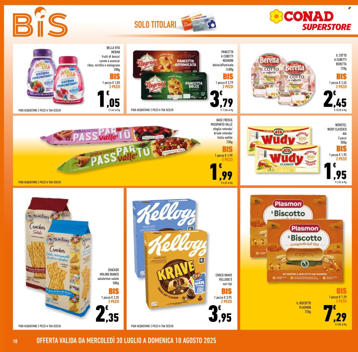 Volantino Conad Superstore - 30/7/2025 - 12/8/2025. Pagina 10