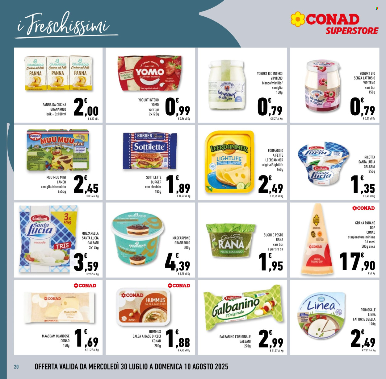 Volantino Conad Superstore - 30/7/2025 - 12/8/2025. Pagina 20