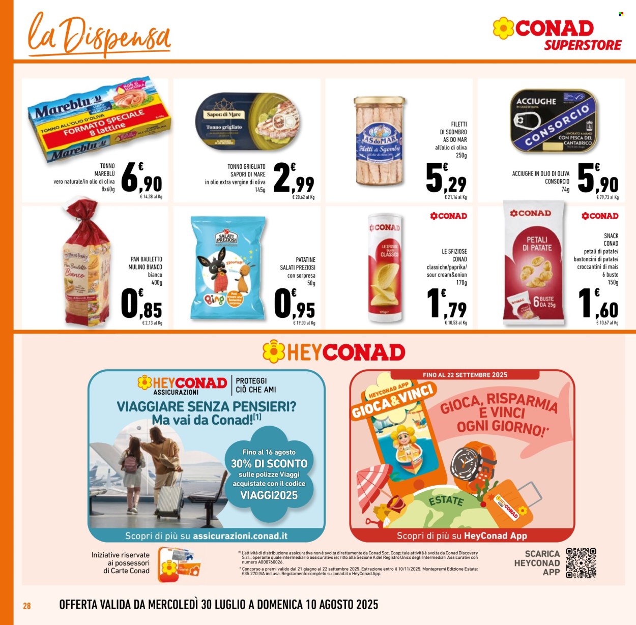Volantino Conad Superstore - 30/7/2025 - 12/8/2025. Pagina 28