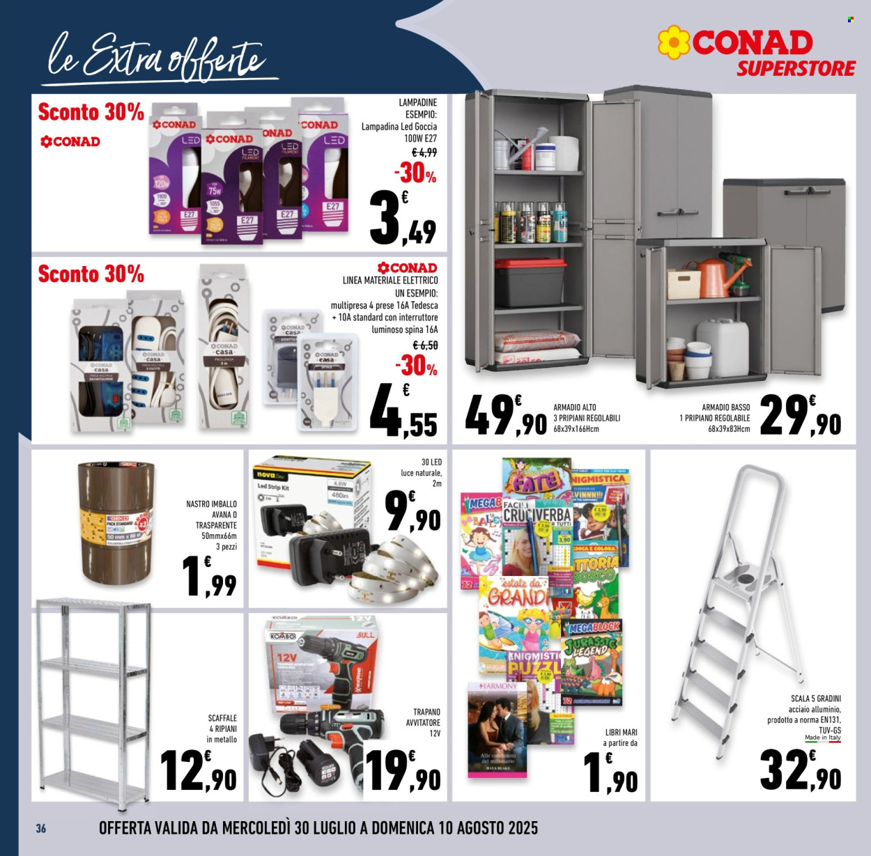 Volantino Conad Superstore - 30/7/2025 - 12/8/2025. Pagina 36