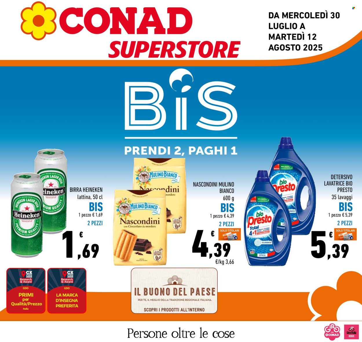 Volantino Conad Superstore - 30/7/2025 - 12/8/2025. Pagina 1