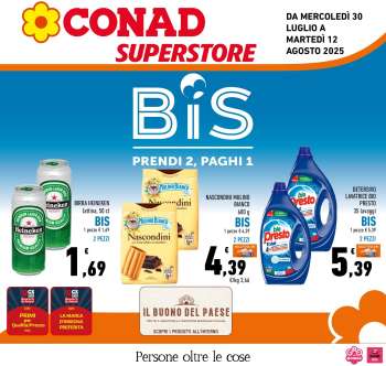 Volantino Conad Superstore - 30/7/2025 - 12/8/2025.