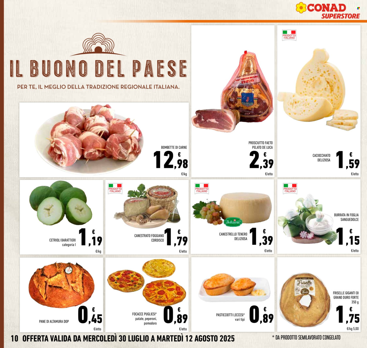 Volantino Conad Superstore - 30/7/2025 - 12/8/2025. Pagina 10