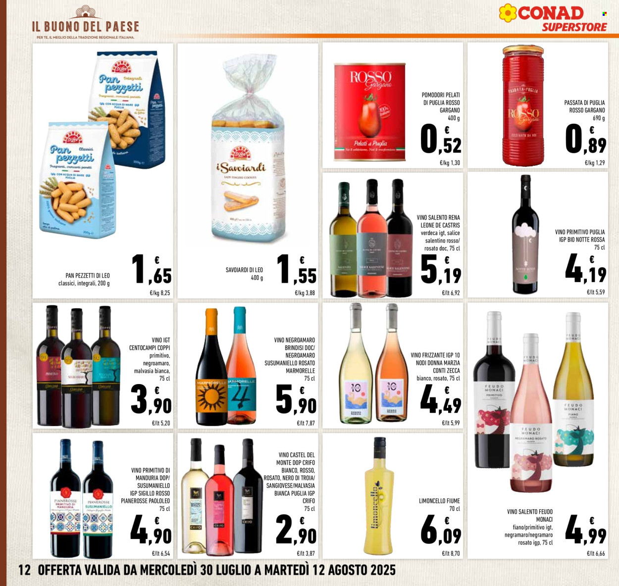 Volantino Conad Superstore - 30/7/2025 - 12/8/2025. Pagina 12