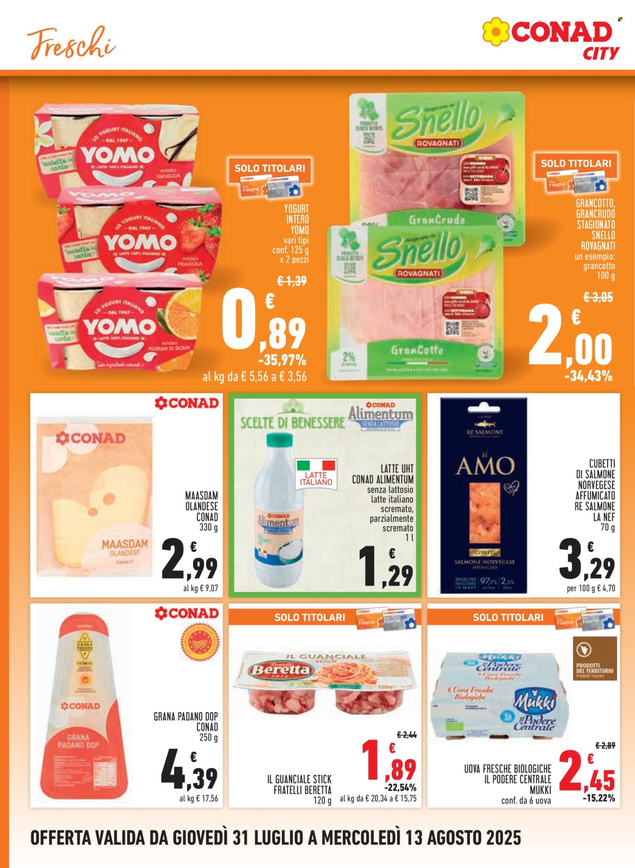 Volantino Conad - 31/7/2025 - 13/8/2025. Pagina 10