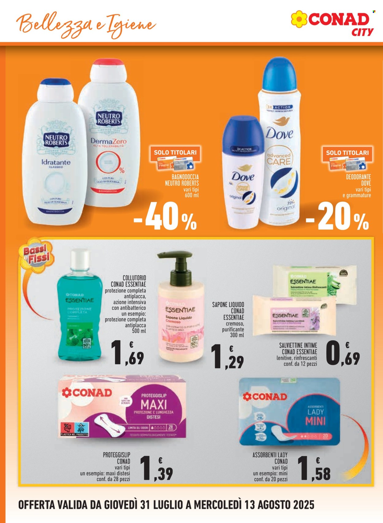 Volantino Conad - 31/7/2025 - 13/8/2025. Pagina 14