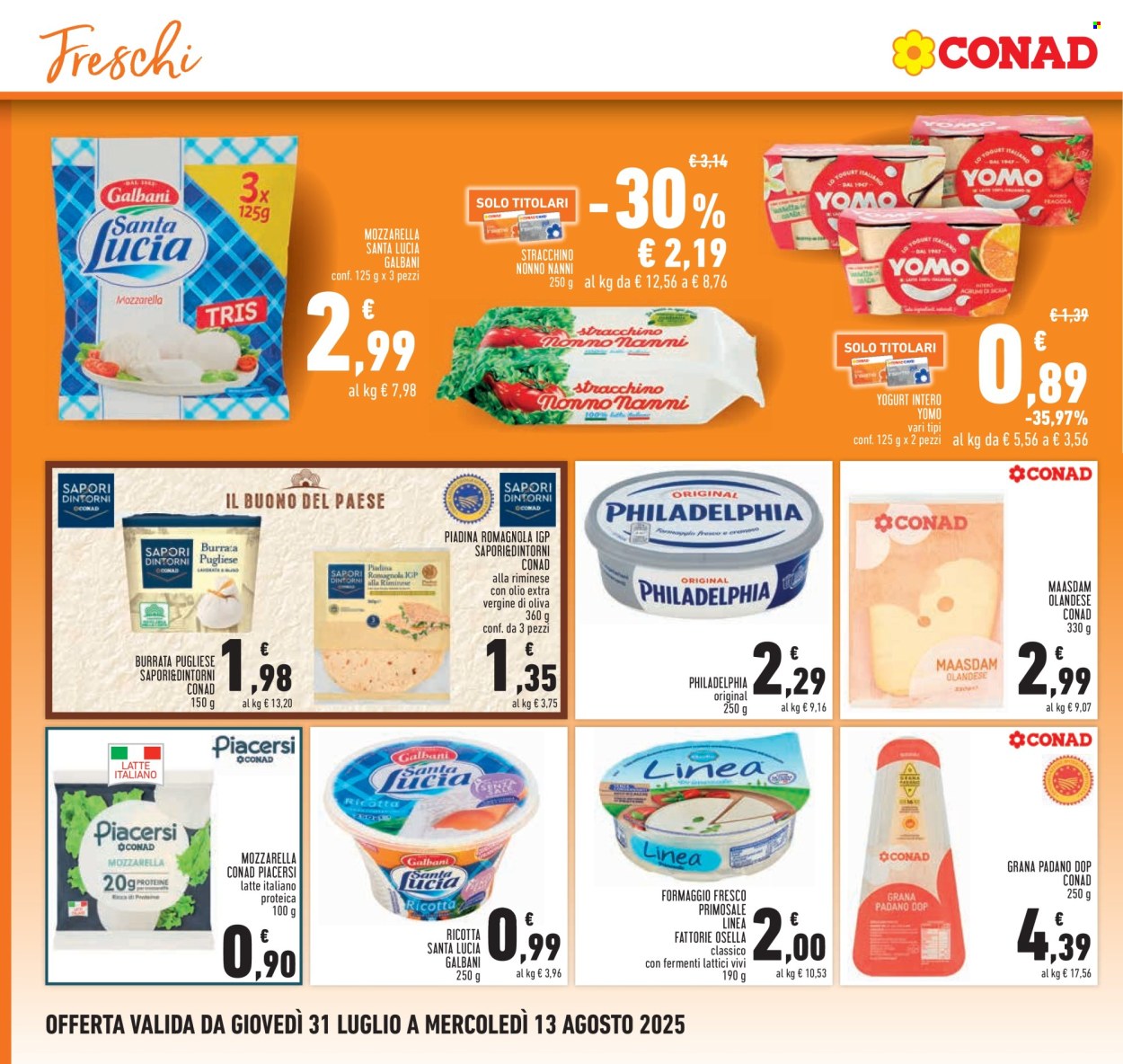 Volantino Conad - 31/7/2025 - 13/8/2025. Pagina 10
