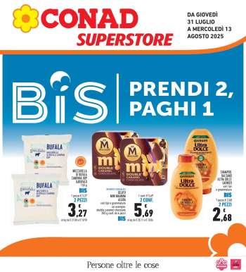 Volantino Conad Superstore - 31/7/2025 - 13/8/2025.