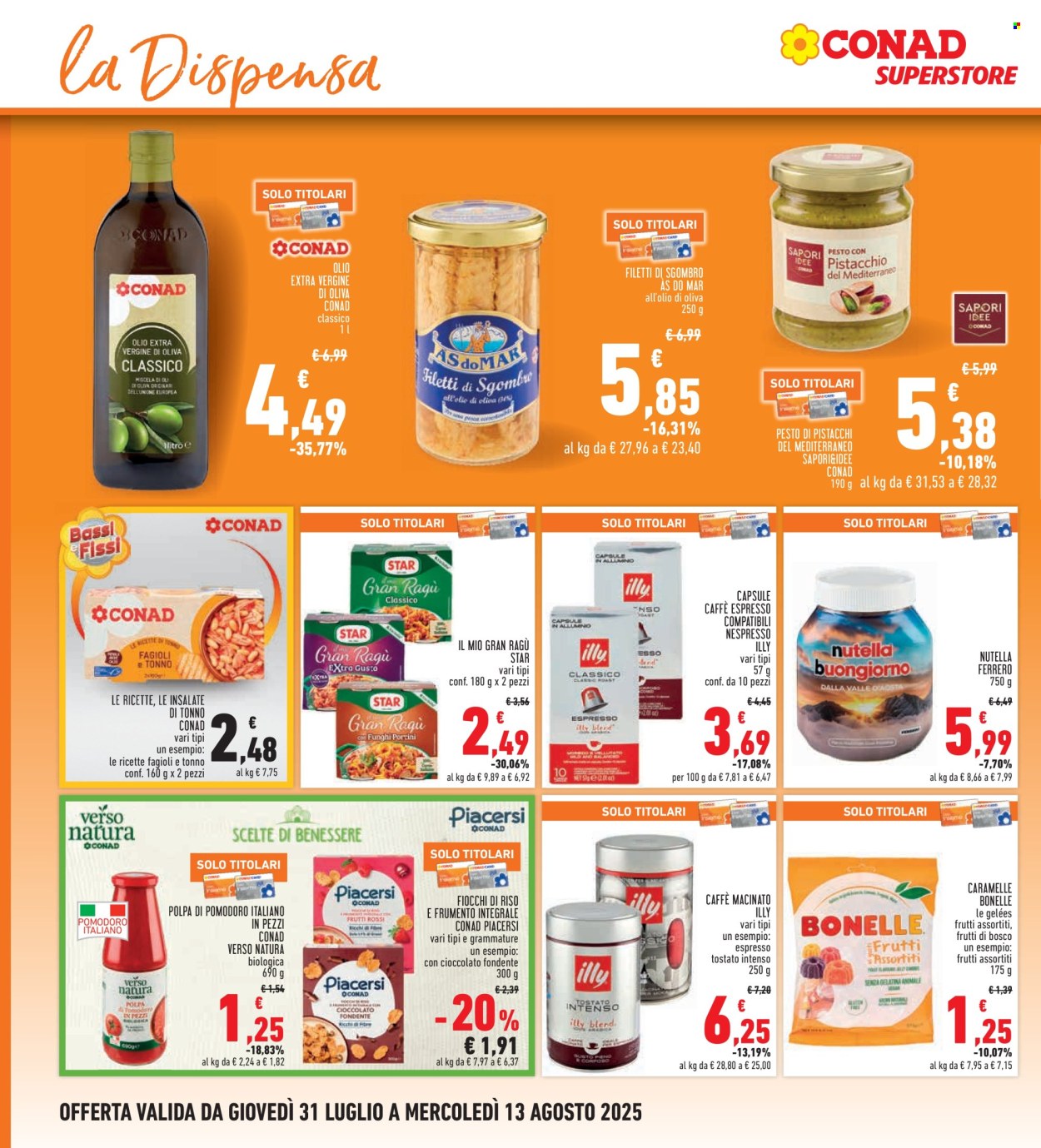 Volantino Conad Superstore - 31/7/2025 - 13/8/2025. Pagina 16