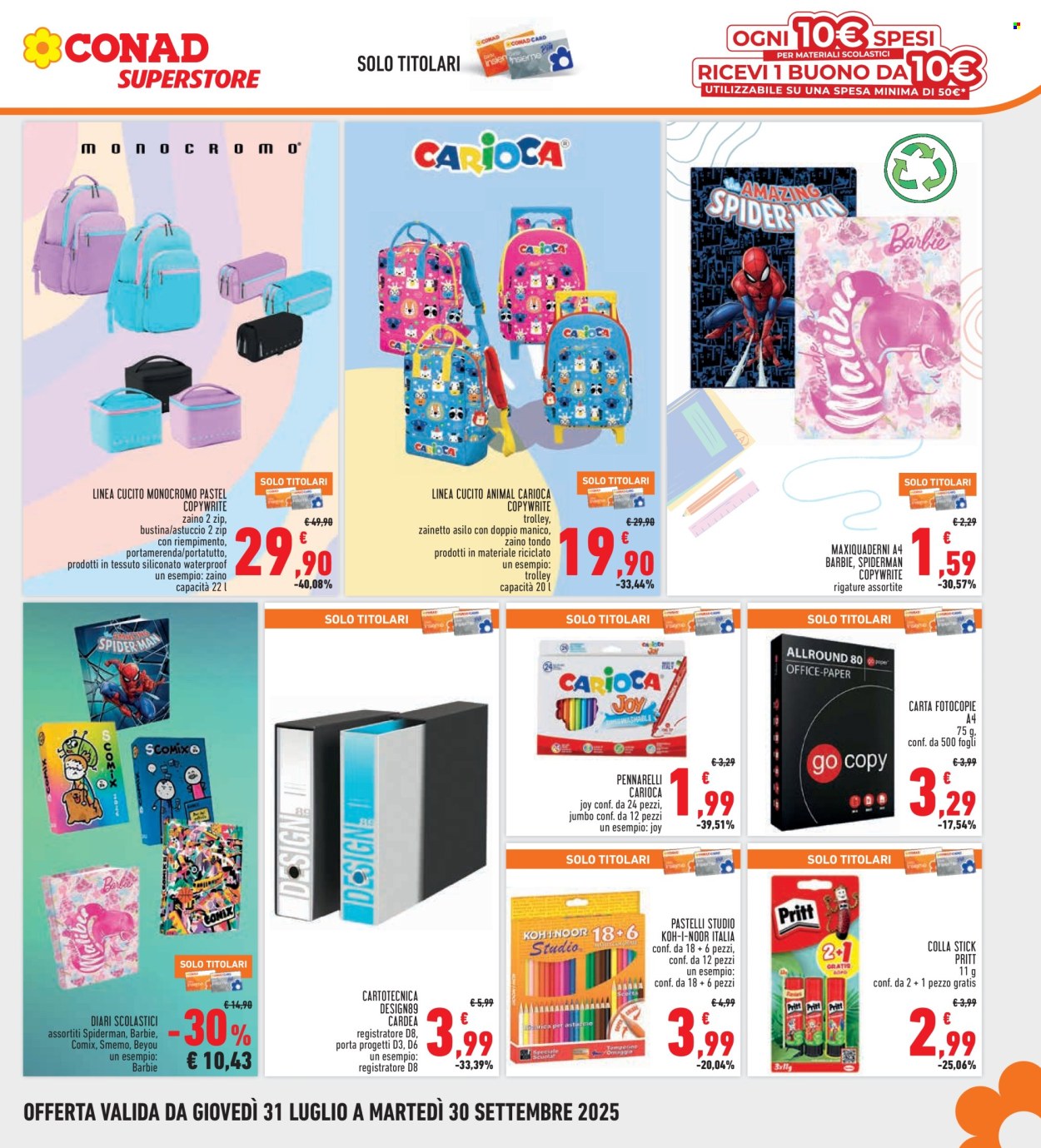 Volantino Conad Superstore - 31/7/2025 - 13/8/2025. Pagina 29