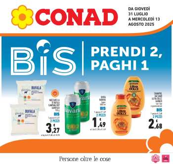 Volantino Conad - 31/7/2025 - 13/8/2025.