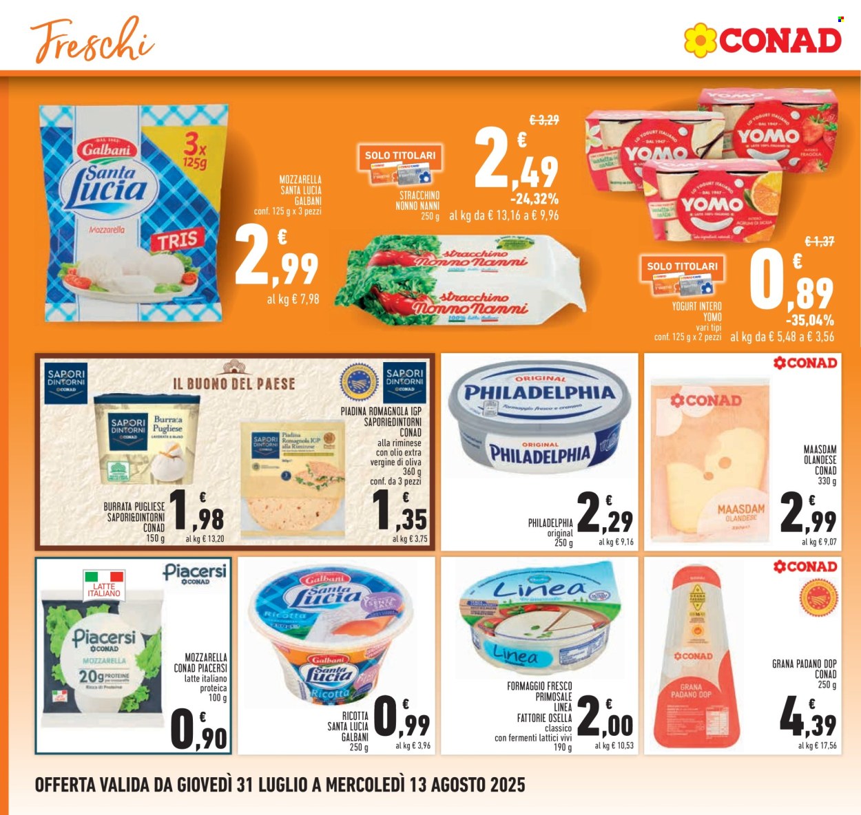 Volantino Conad - 31/7/2025 - 13/8/2025. Pagina 10
