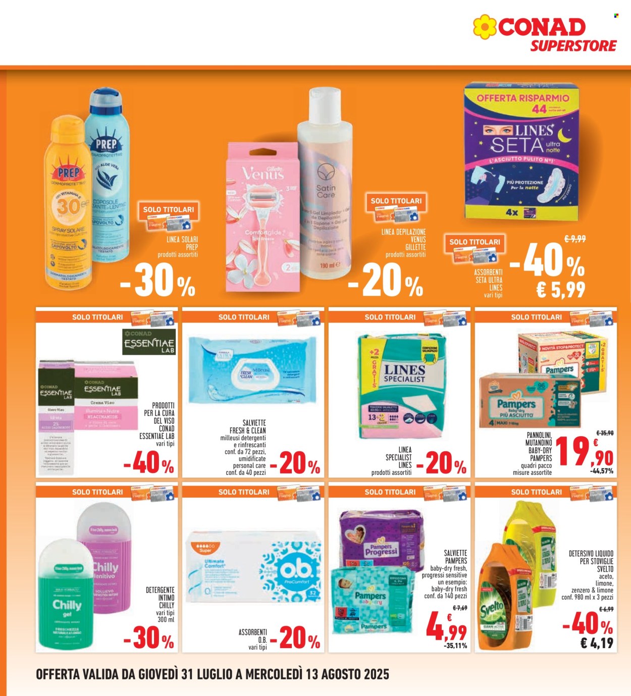 Volantino Conad - 31/7/2025 - 13/8/2025. Pagina 22