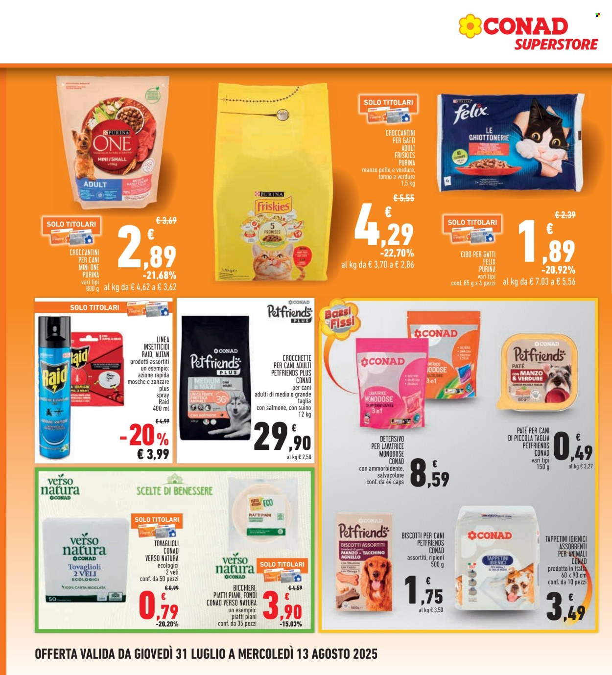 Volantino Conad - 31/7/2025 - 13/8/2025. Pagina 24