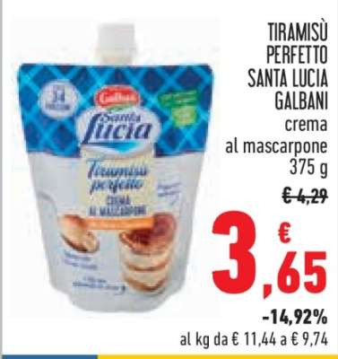 TIRAMISÙ PERFETTO SANTA LUCIA GALBANI