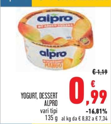YOGURT, DESSERT ALPRO