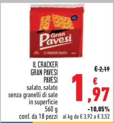 Il Cracker Gran Pavesi Pavesi