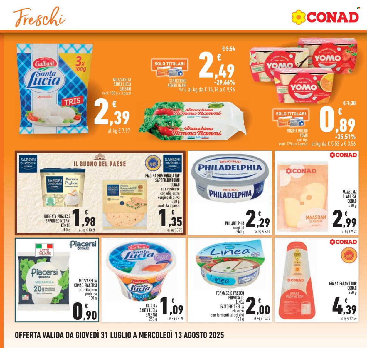 Volantino Conad - 31/7/2025 - 13/8/2025. Pagina 10