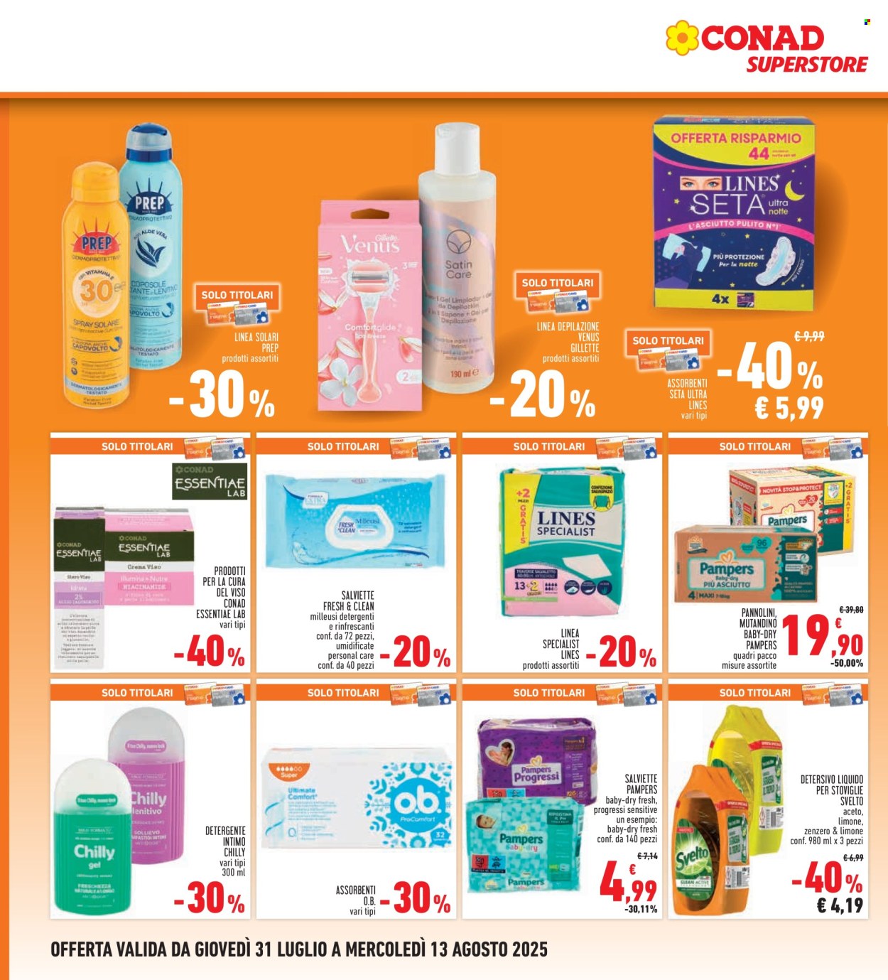 Volantino Conad - 31/7/2025 - 13/8/2025. Pagina 22