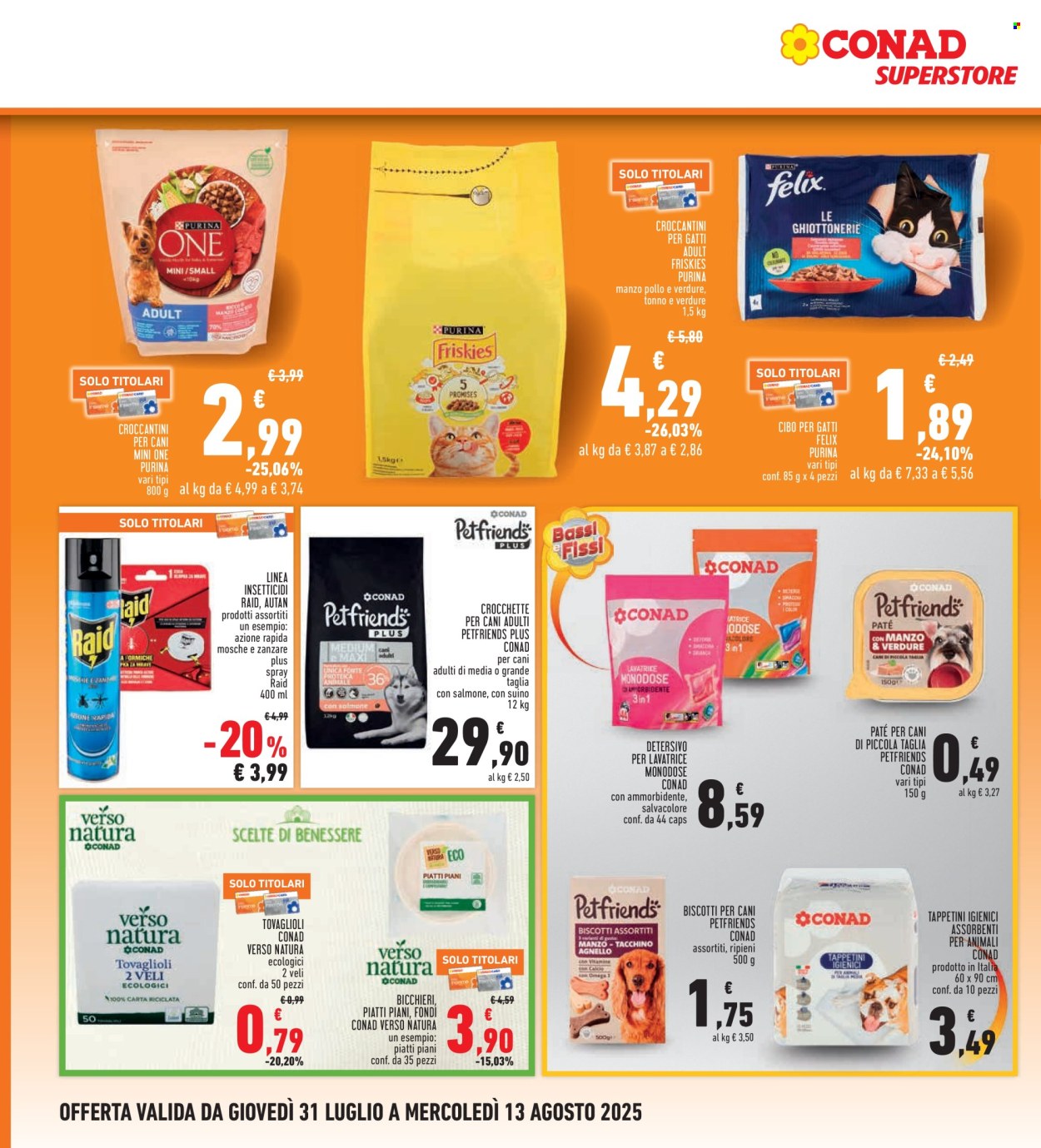 Volantino Conad Superstore - 31/7/2025 - 13/8/2025. Pagina 24