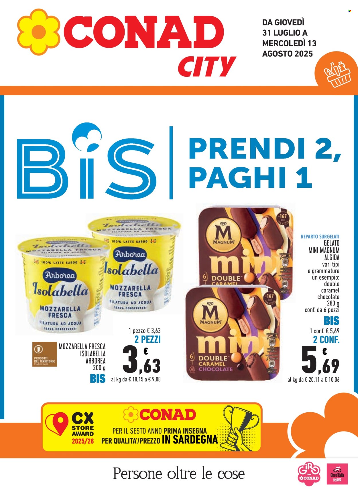 Volantino Conad - 31/7/2025 - 13/8/2025. Pagina 1