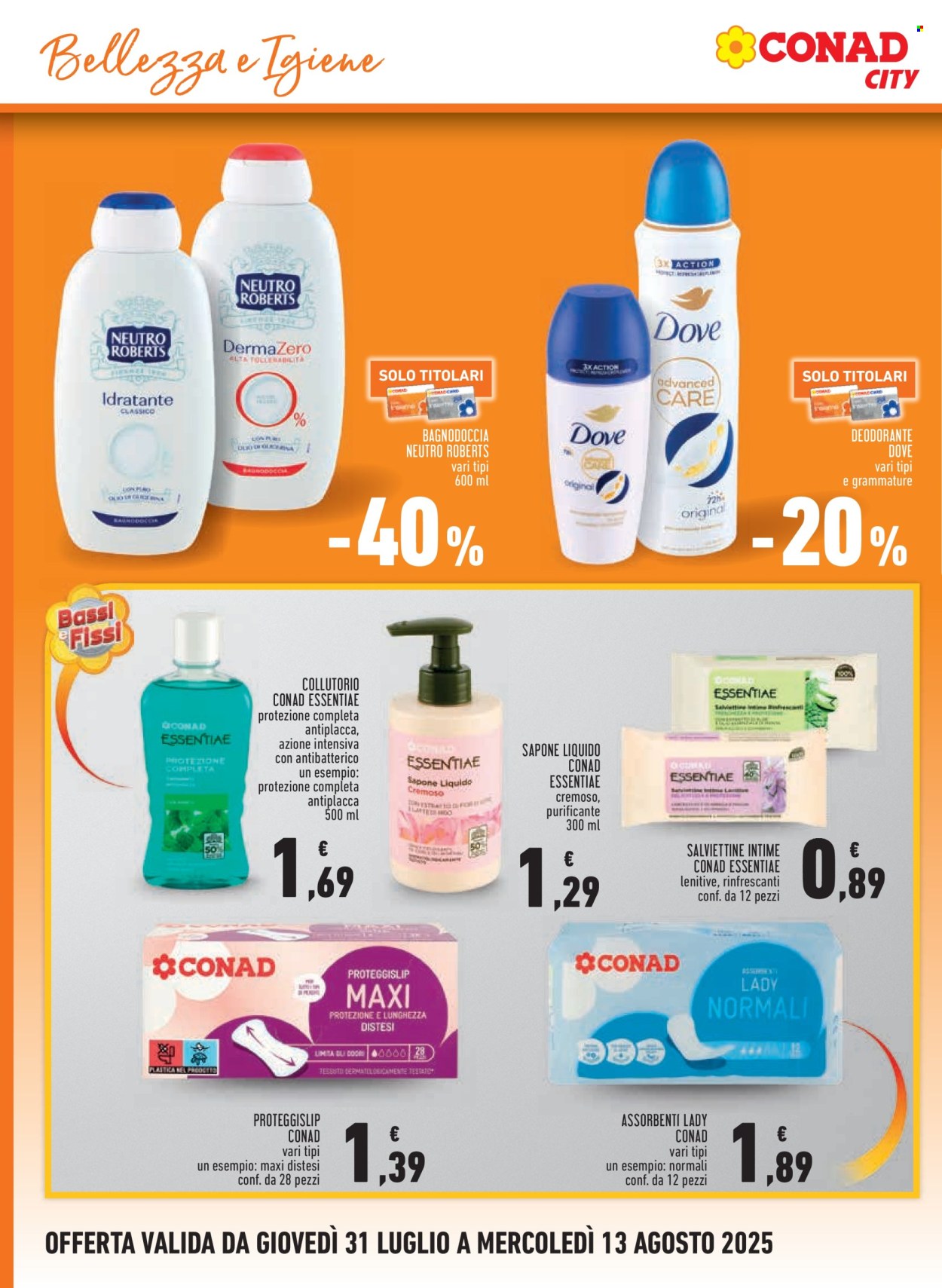 Volantino Conad - 31/7/2025 - 13/8/2025. Pagina 14