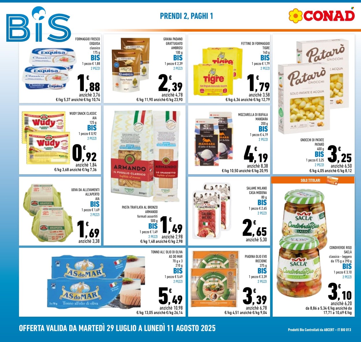 Volantino Conad - 29/7/2025 - 11/8/2025. Pagina 2