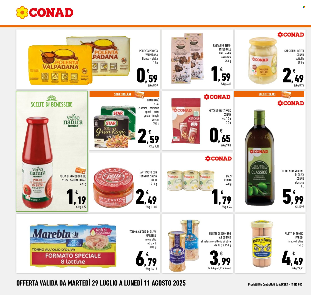 Volantino Conad - 29/7/2025 - 11/8/2025. Pagina 16