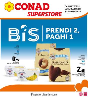Volantino Conad Superstore - 29/7/2025 - 11/8/2025.