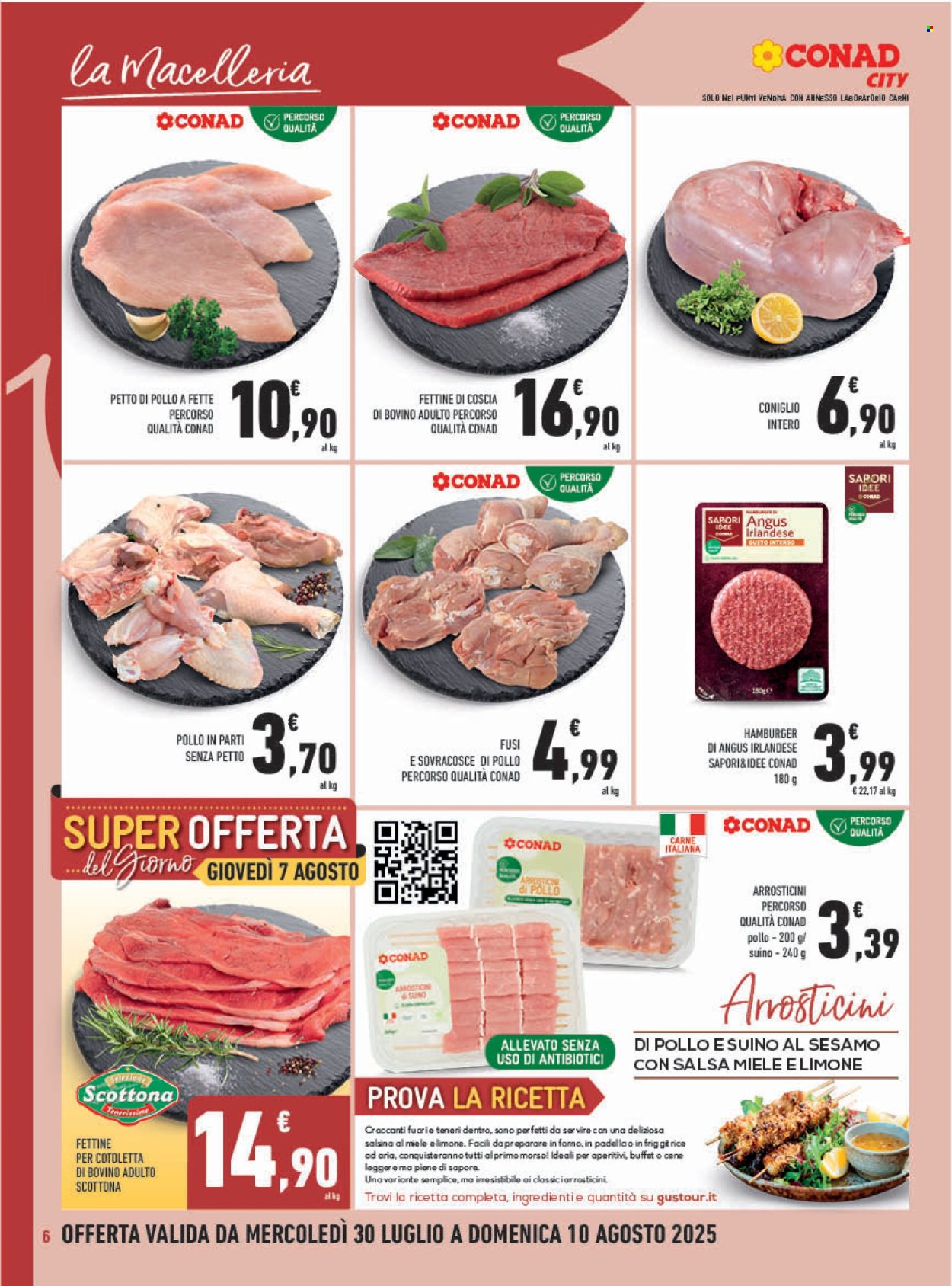Volantino Conad - 30/7/2025 - 10/8/2025. Pagina 6