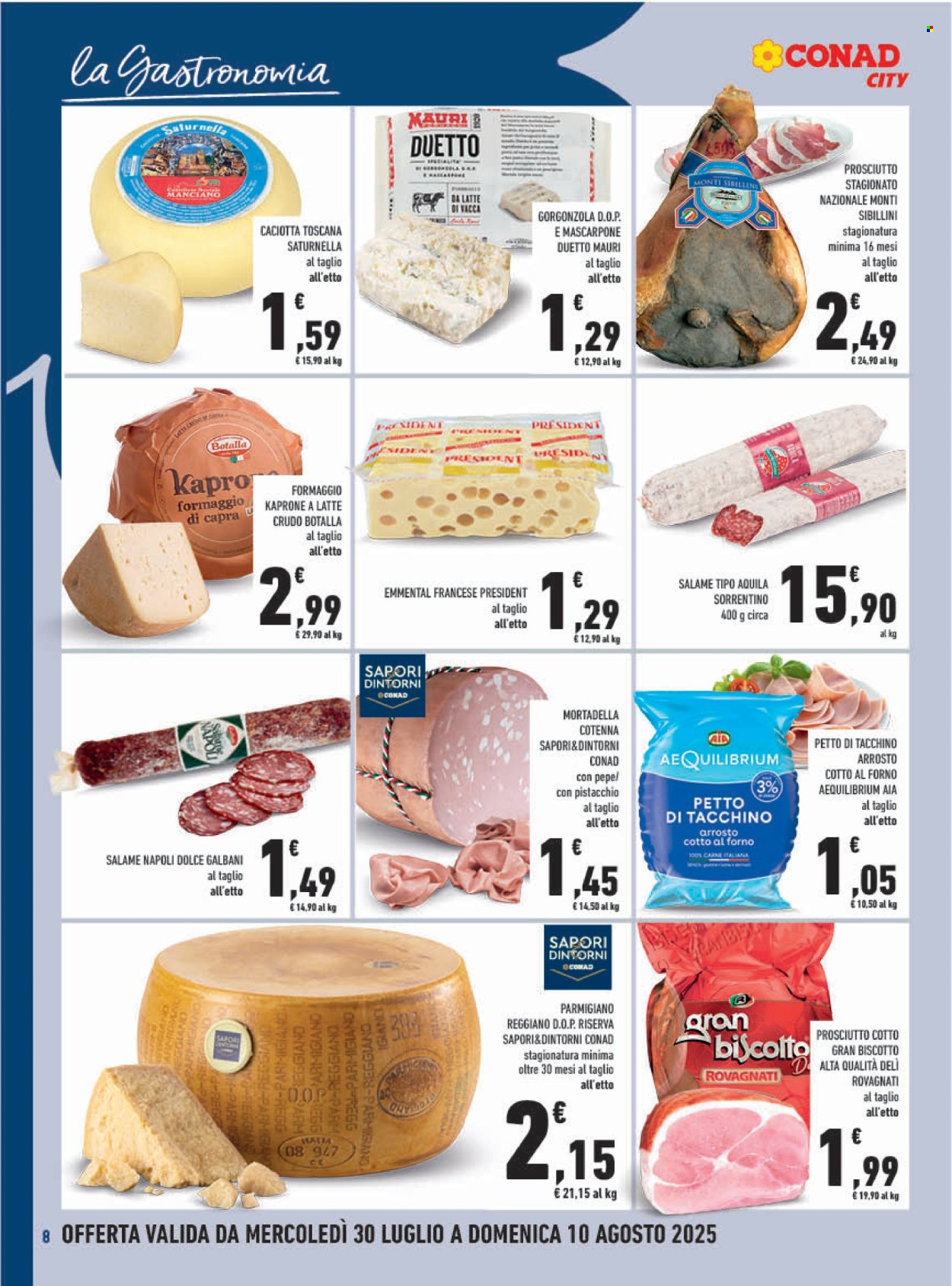 Volantino Conad - 30/7/2025 - 10/8/2025. Pagina 8