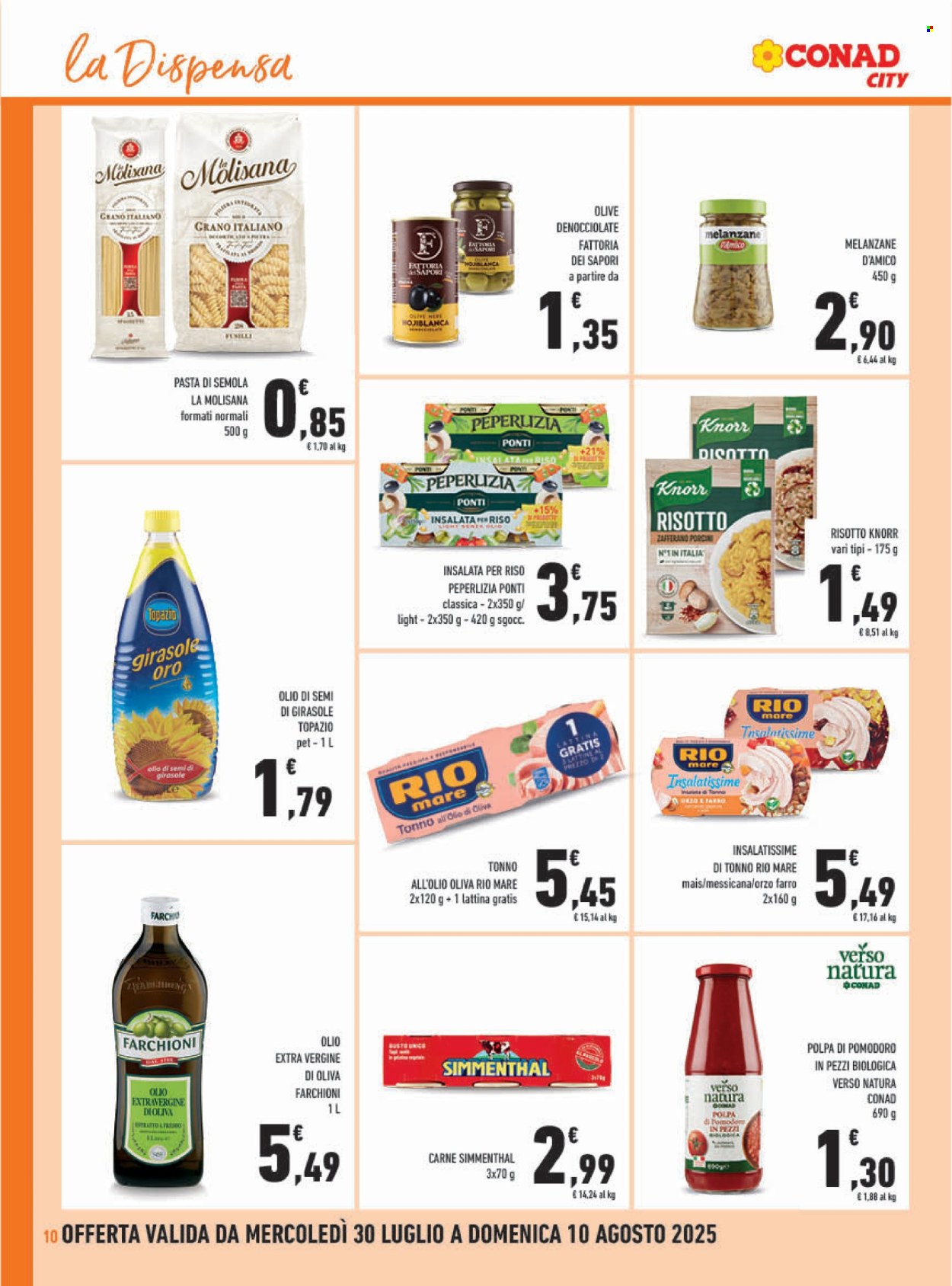 Volantino Conad - 30/7/2025 - 10/8/2025. Pagina 10