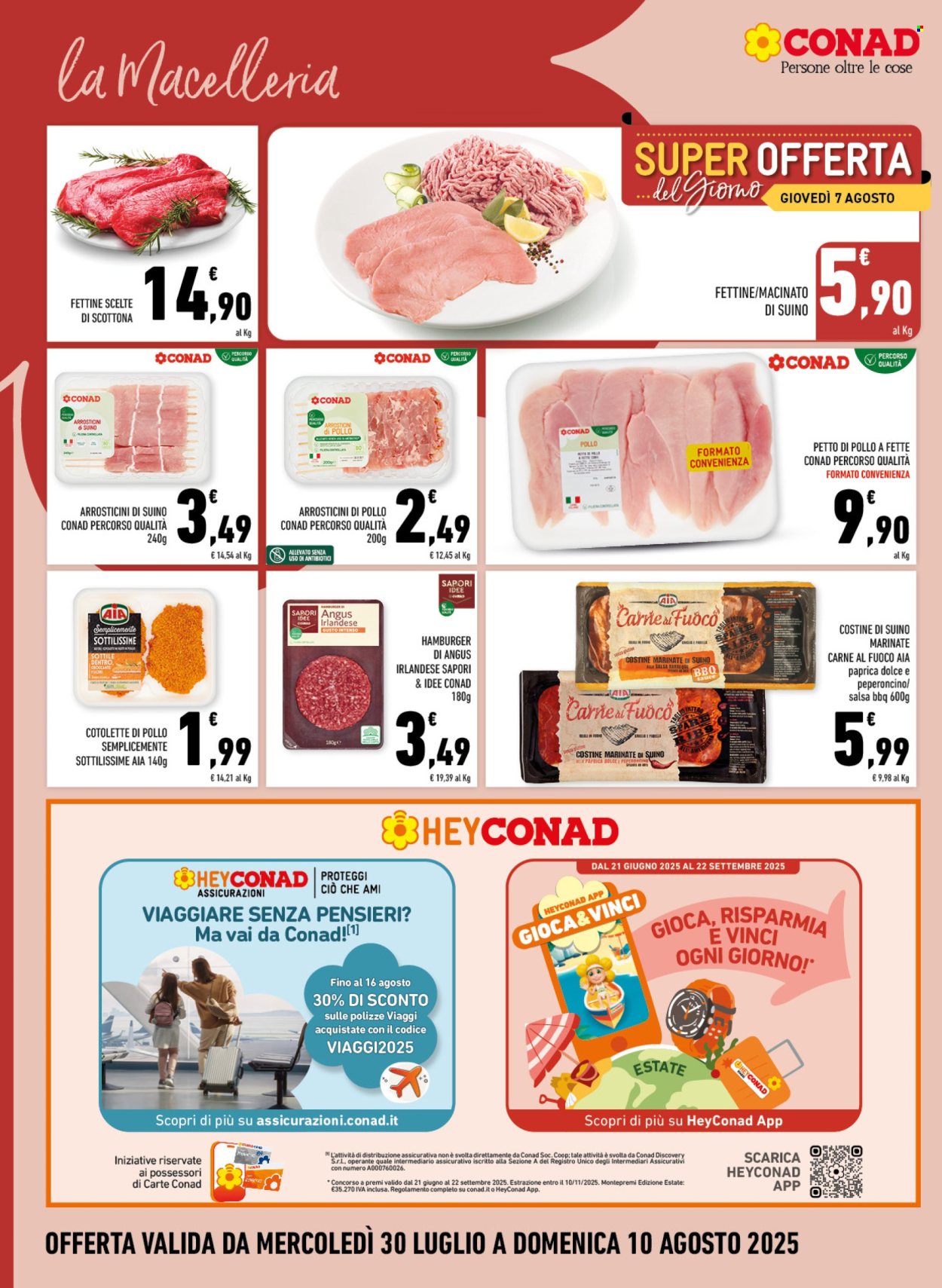 Volantino Conad - 30/7/2025 - 10/8/2025. Pagina 4