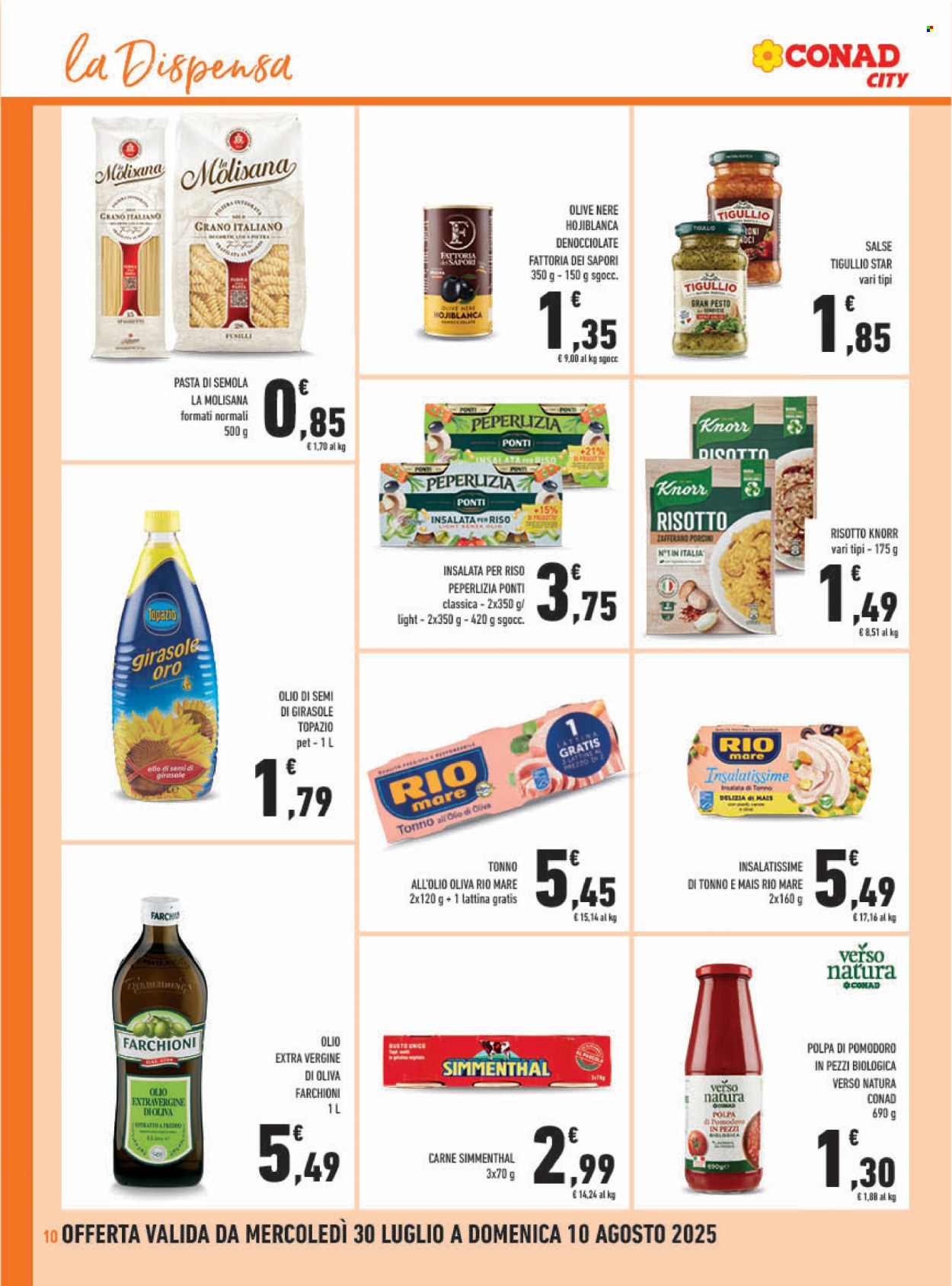 Volantino Conad City - 30/7/2025 - 10/8/2025. Pagina 10