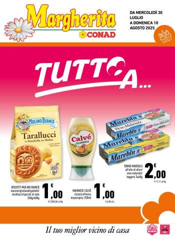 Volantino Margherita Conad - 30/7/2025 - 10/8/2025.
