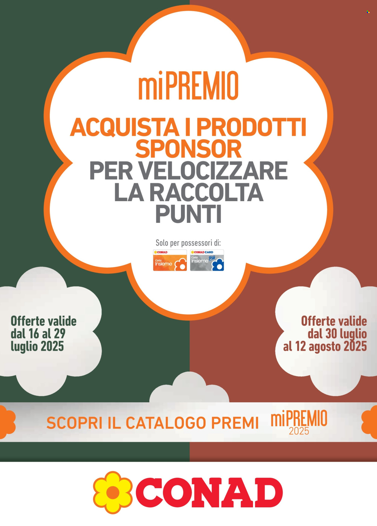 Volantino Conad - 16/7/2025 - 12/8/2025. Pagina 1