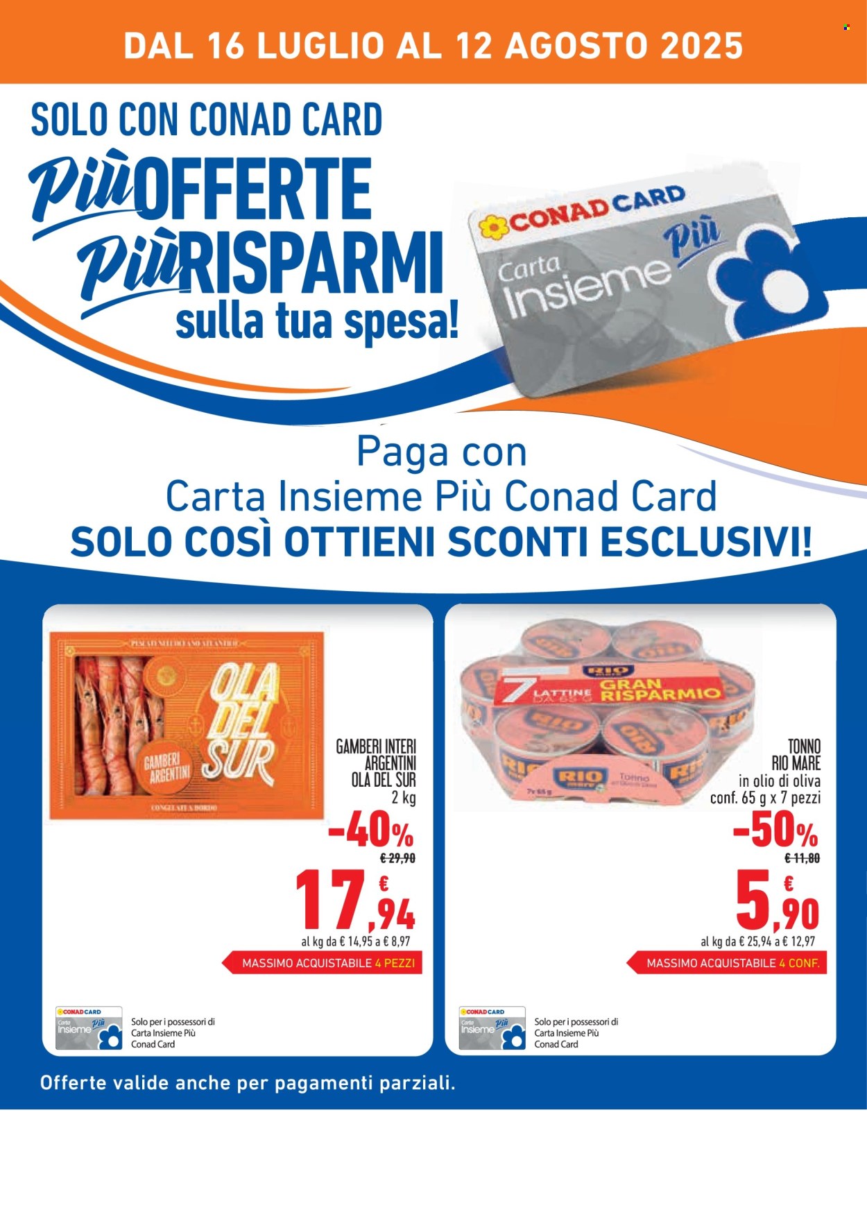 Volantino Conad - 16/7/2025 - 12/8/2025. Pagina 2