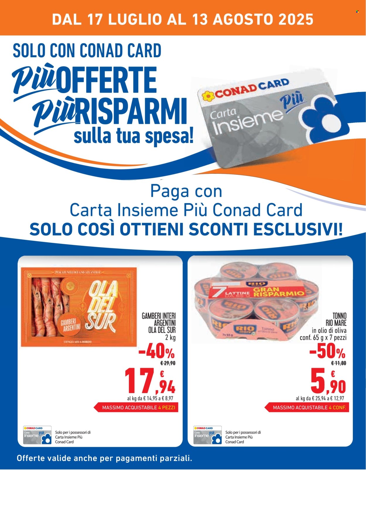 Volantino Conad - 17/7/2025 - 13/8/2025. Pagina 2