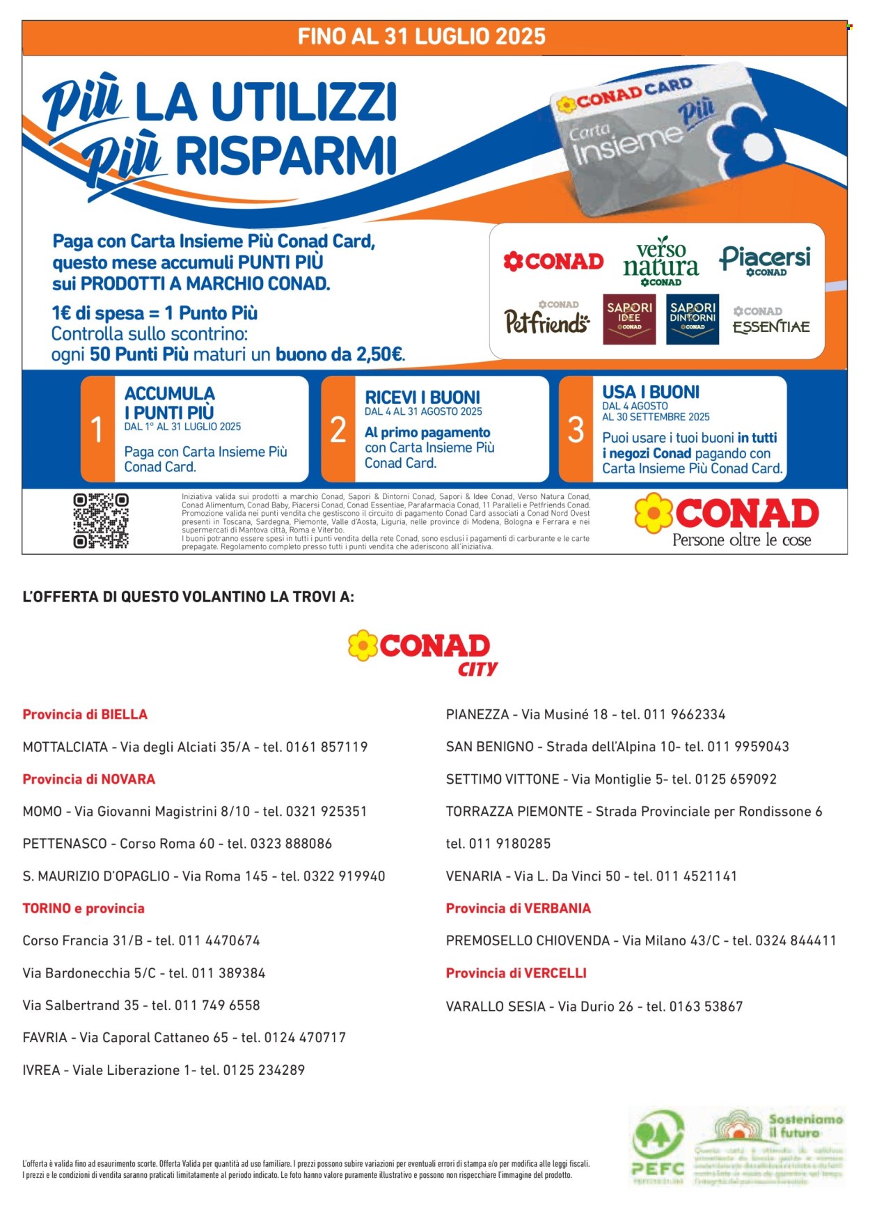 Volantino Conad - 17/7/2025 - 13/8/2025. Pagina 8