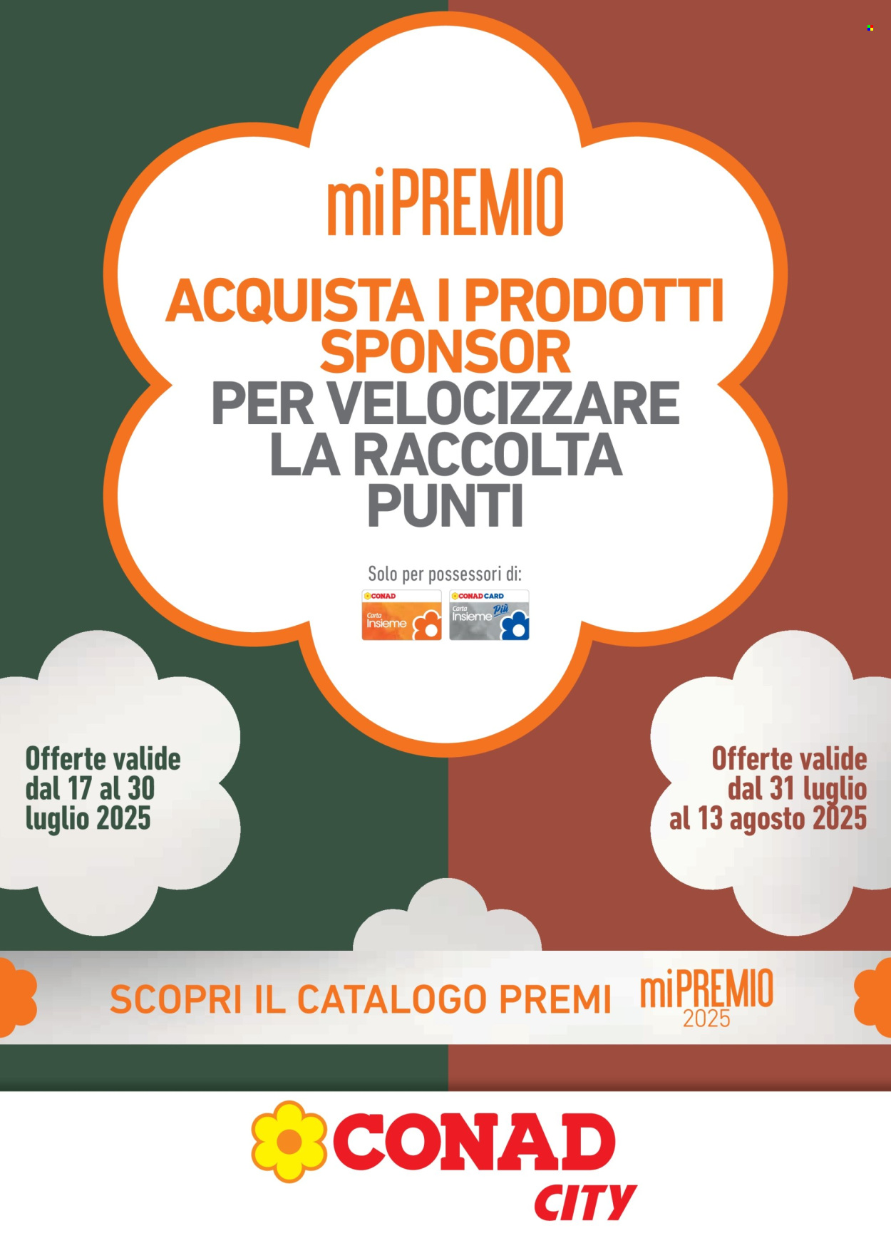 Volantino Conad - 17/7/2025 - 13/8/2025. Pagina 1