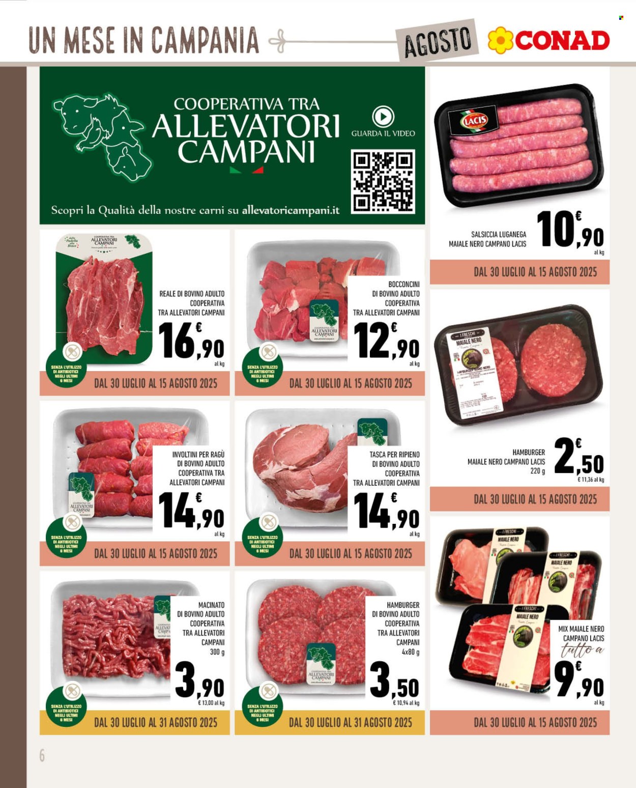 Volantino Conad - 30/7/2025 - 31/8/2025. Pagina 6