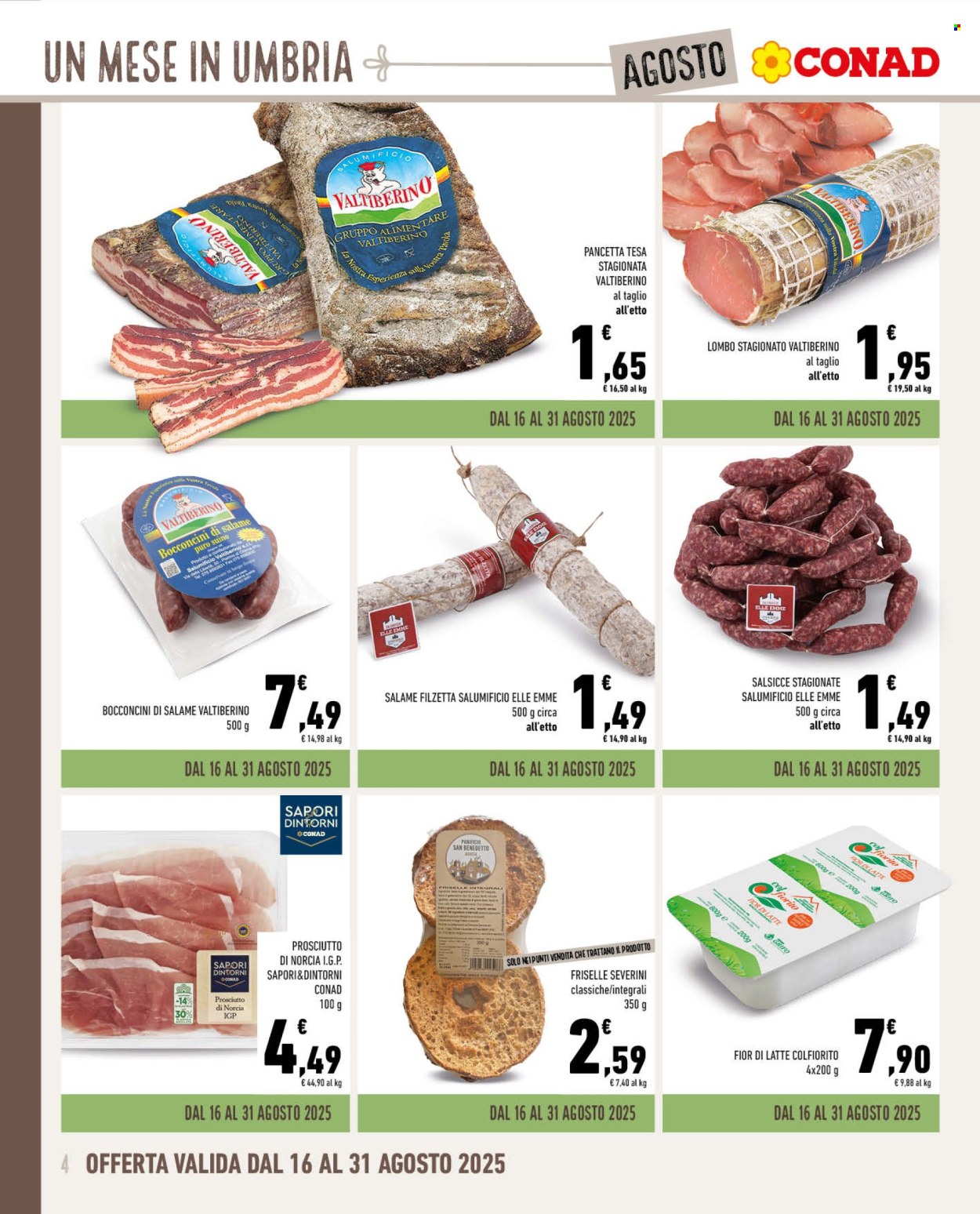 Volantino Conad - 30/7/2025 - 31/8/2025. Pagina 4