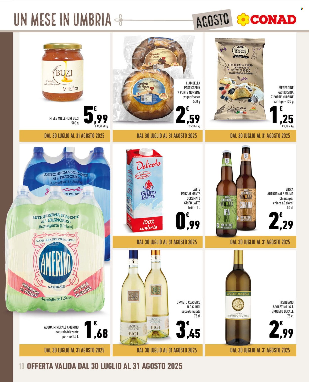 Volantino Conad - 30/7/2025 - 31/8/2025. Pagina 10