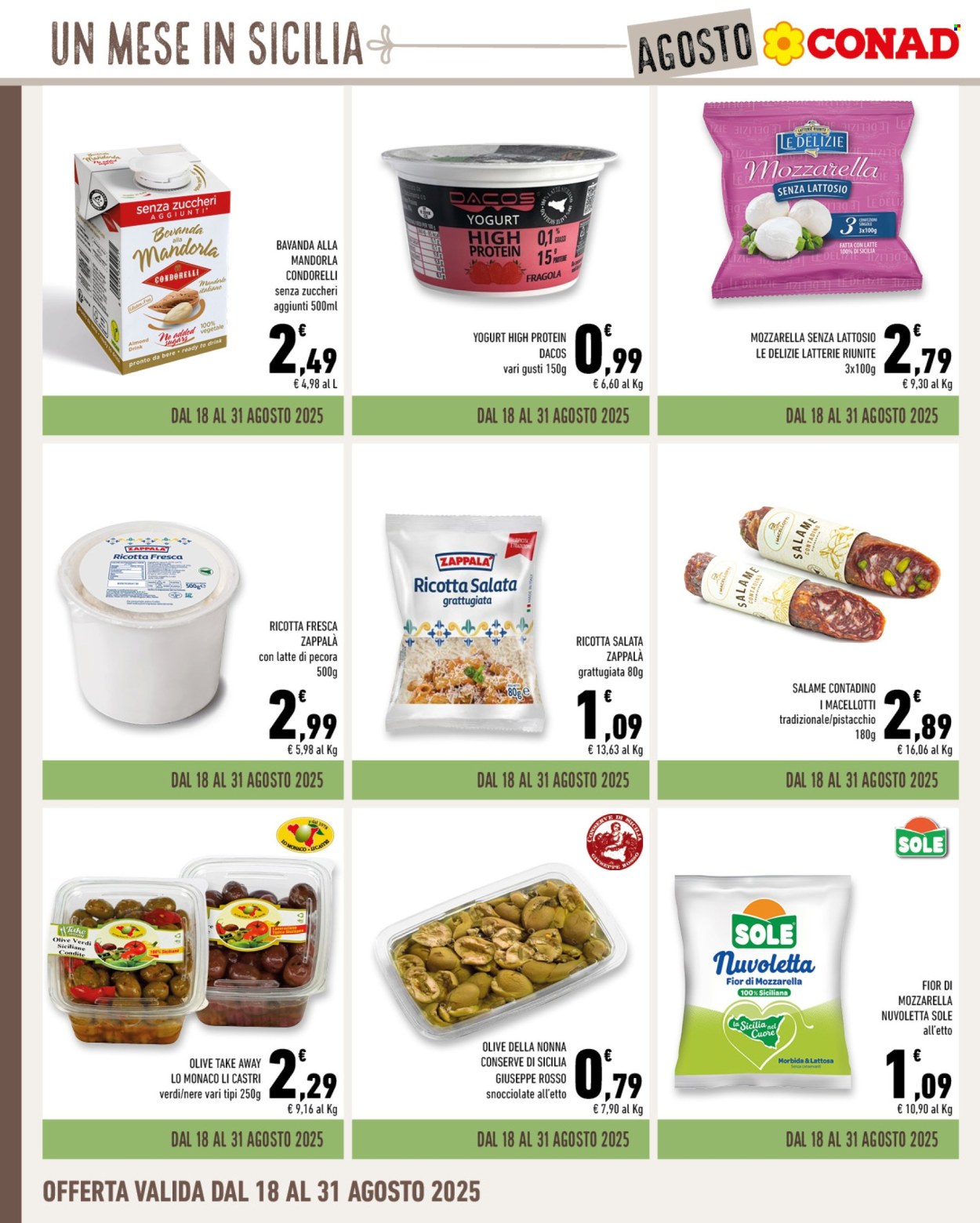 Volantino Conad - 30/7/2025 - 31/8/2025. Pagina 4