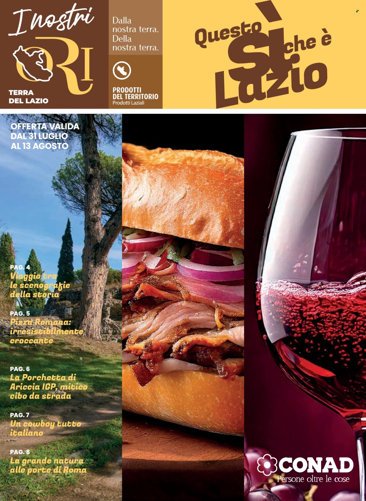 Volantino Conad - 31/7/2025 - 13/8/2025. Pagina 1