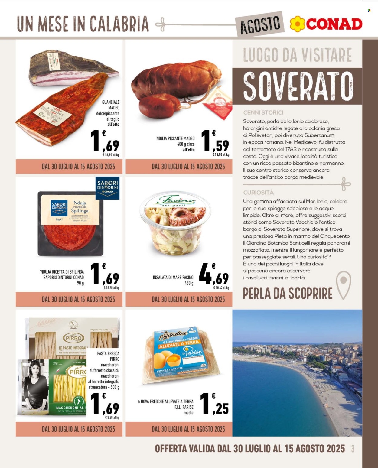 Volantino Conad - 30/7/2025 - 31/8/2025. Pagina 3