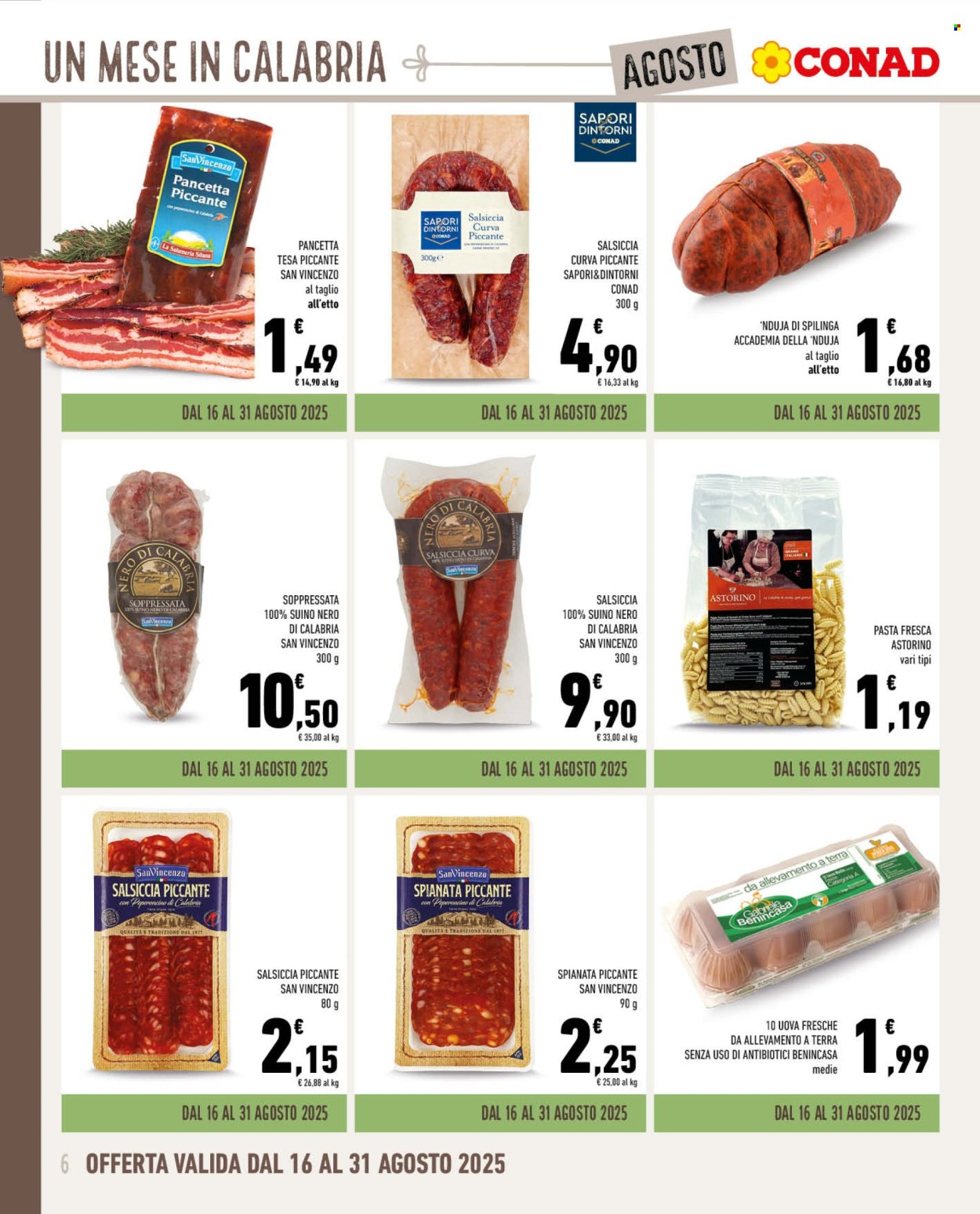 Volantino Conad - 30/7/2025 - 31/8/2025. Pagina 6
