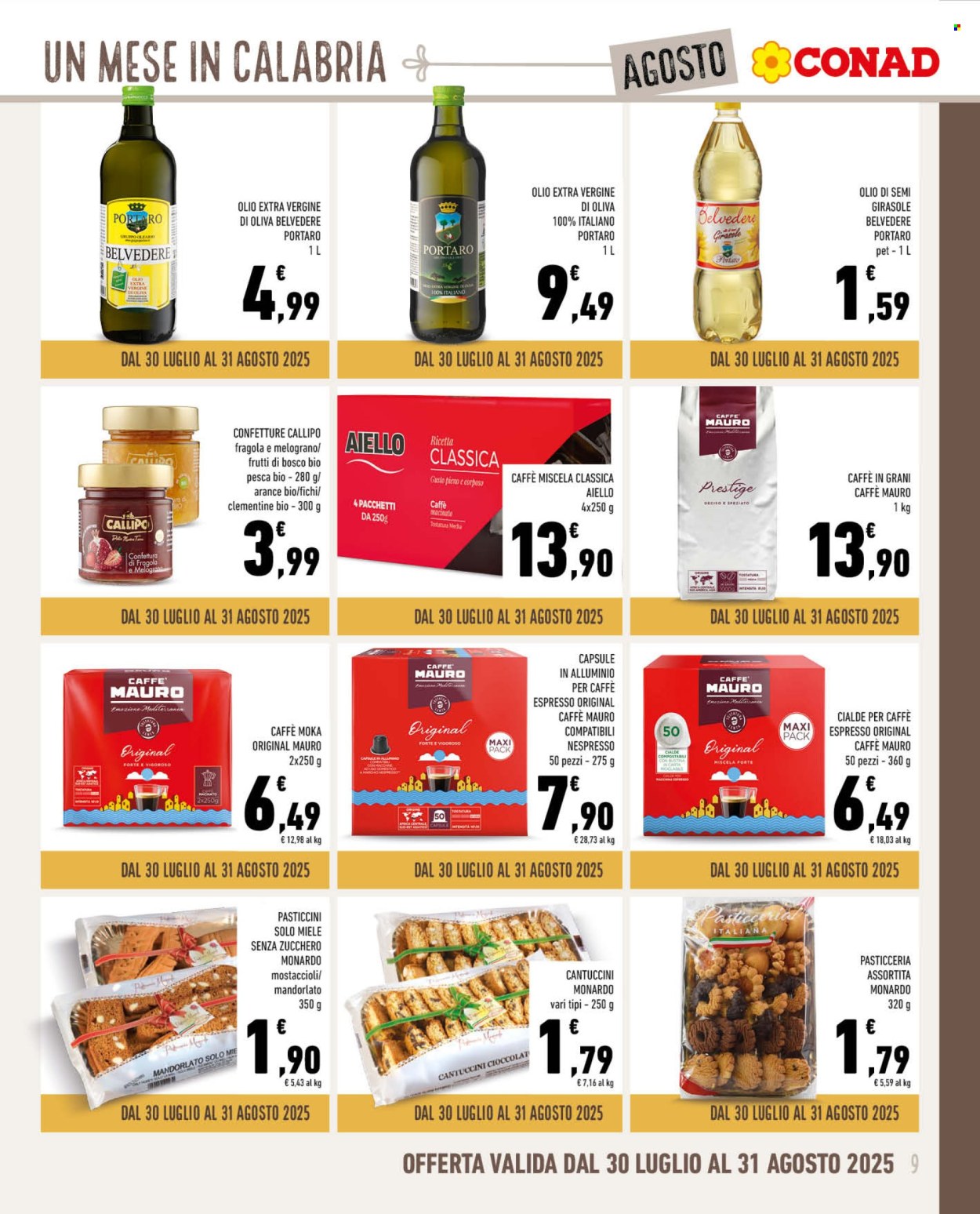 Volantino Conad - 30/7/2025 - 31/8/2025. Pagina 9
