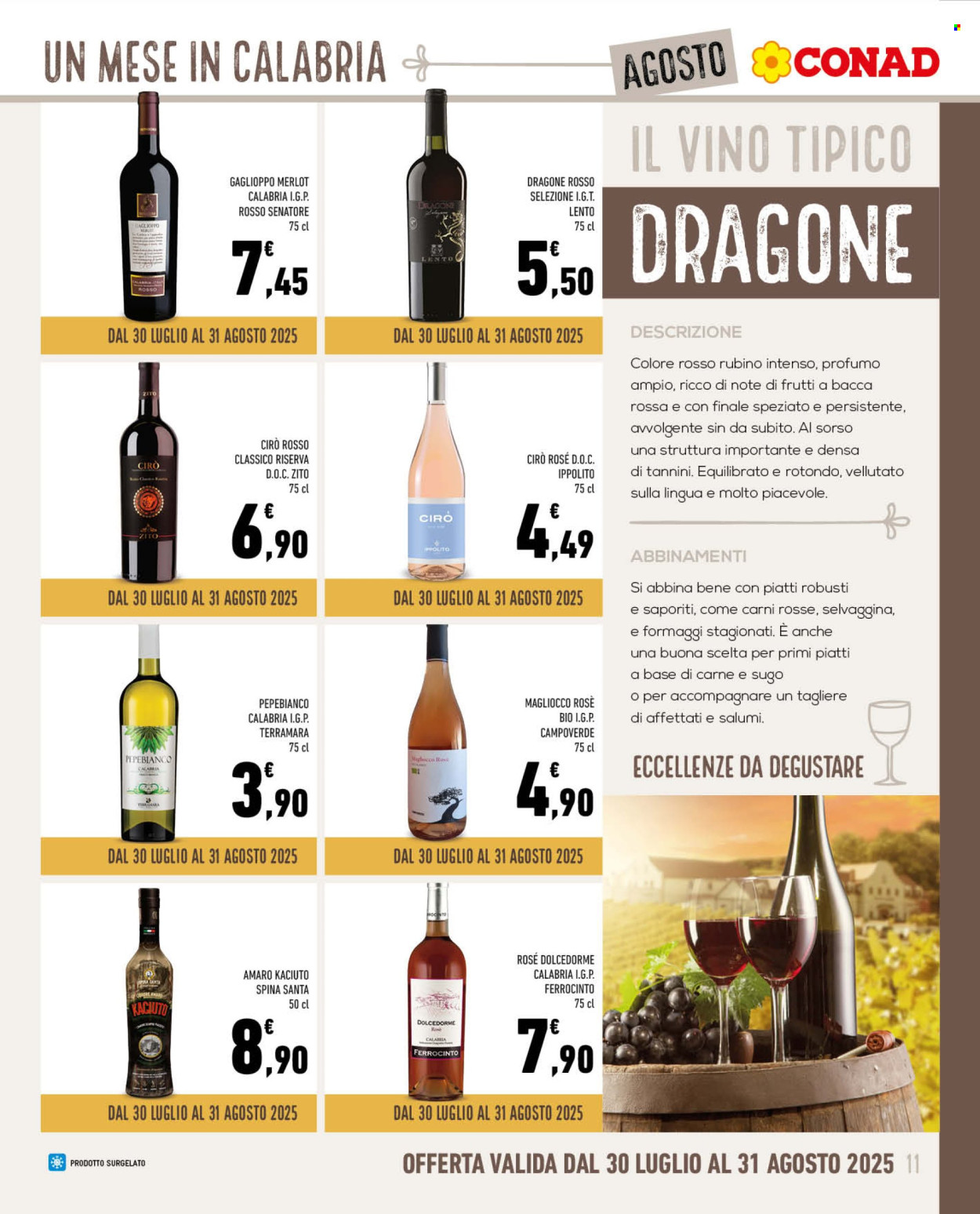 Volantino Conad - 30/7/2025 - 31/8/2025. Pagina 11